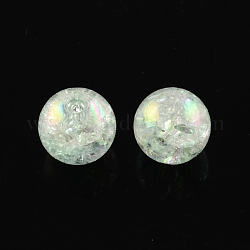 Bubblegum AB Color Transparent Crackle Acrylic Round Beads, Clear AB, 12mm, Hole: 2.5mm, about 520pcs/500g