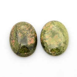 Natürlichen Edelstein Cabochons, Oval, unakite, 25x18x5~7 mm
