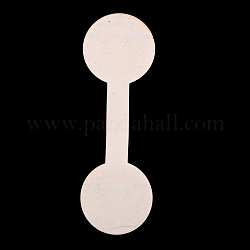 Paper Hang Tags, Jewelry Display Paper Price Tags, with Adhesive Sticker on Back, White, 42x13.5x0.1mm, about 400pcs/bag