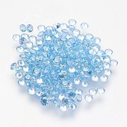 Aquamarine kubische Zirkonoxid Cabochons, Diamantform, Licht Himmel blau, 4x2.5 mm