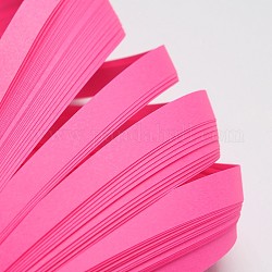 Strisce di carta quilling, rosa intenso, 530x10mm, su 120striscia / borsa