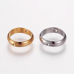 Cornici perline in ottone, anello, colore misto, 12x3mm, Foro: 0.5 mm