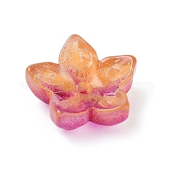 Kappen aus Glasperlen, Nebel-Snacks-Blume, Farbig, 12x12.5x4.5 mm, Bohrung: 1.5 mm