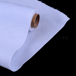 Feutre à l'aiguille de broderie de tissu non tissé pour l'artisanat de bricolage, blanc, 450x1.2~1.5mm, environ 1 m / bibone 