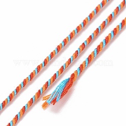 Хлопок шнур, плетеная веревка, с бумажной катушкой, для настенного крепления, ремесла, Подарочная упаковка, красочный, 1 мм, около 32.81 ярда (30 м) / рулон