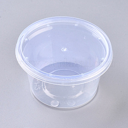透明なプラスチック製の繁殖箱  昆虫フィーダーボックス食品容器  ふた付き  透明  7.5x4.2cm