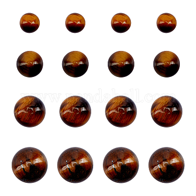 Cabochon Semi Precious Beads, Tiger Eye Shape Cabochons