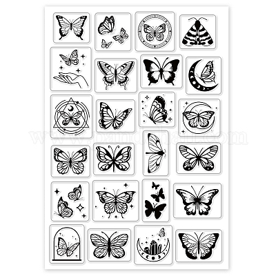 Wholesale CRASPIRE Butterfly Clear Stamps for Card Making Decoration  Scrapbooking Supplies 