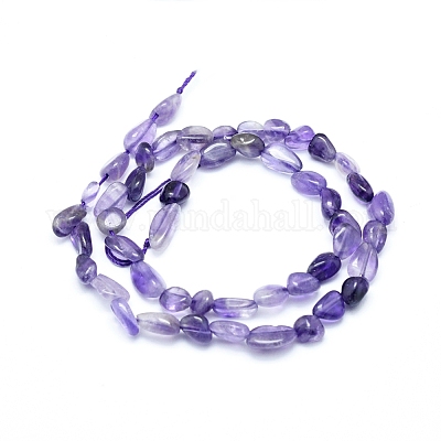 Natürlichen Amethyst Perlen Stränge&nbsp;G-L550A-05-1