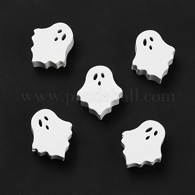 Halloween sprühlackierte Holzperlen&nbsp;WOOD-C002-01-1
