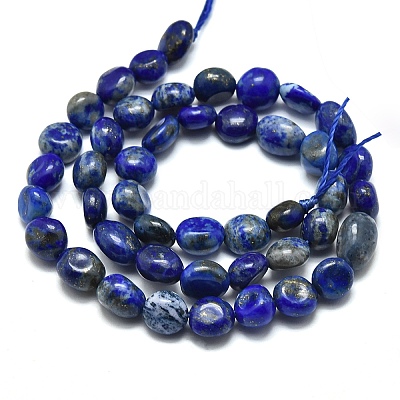 Natürlicher Lapislazuli Perlenstränge&nbsp;G-O186-B-17-1