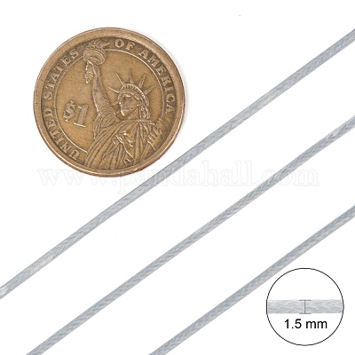 Cordon de polyester ciré&nbsp;YC-1.5mm-128-1