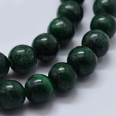 Chapelets de perles en malachite naturelle&nbsp;G-F571-27B2-3mm-1