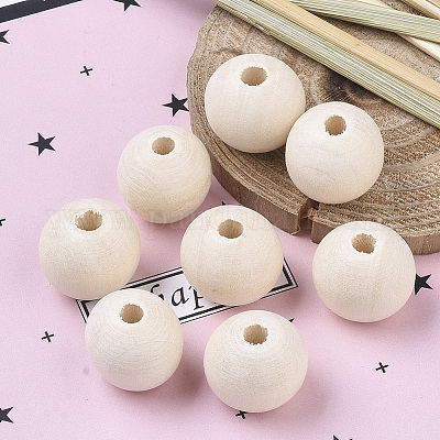 Wholesale Unfinished Natural Wood Beads 