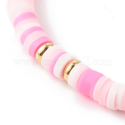Wholesale Polymer Clay Heishi Beads Stretch Bracelets Sets for Valentine's  Day 
