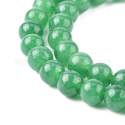 Chapelets de perle en jade blanc naturel&nbsp;G-R165-8mm-14-1