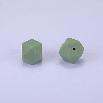 Perlas focales de silicona hexagonales&nbsp;SI-JX0020A-104-1