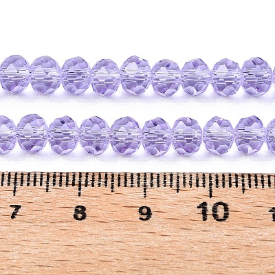 Chapelets de perles en verre transparente  &nbsp;GLAA-T023-6mm-B01-1