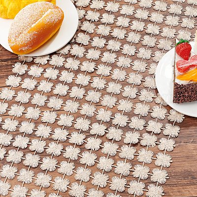 Chemin de table en polyester pour table à manger&nbsp;DJEW-FG0001-04-1