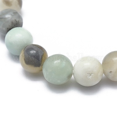 Bracciali elasticizzati in amazonite naturale&nbsp;BJEW-K212-B-007-1
