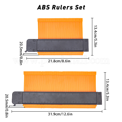 Set di righelli in abs&nbsp;TOOL-WH0019-97-1