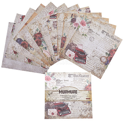 12/24 Vintage Paper Pad Floral Scrapbooking Album Junk Journal Card Making  Craft