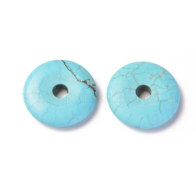 Pendentifs howlite naturelles&nbsp;TURQ-L031-017A-1
