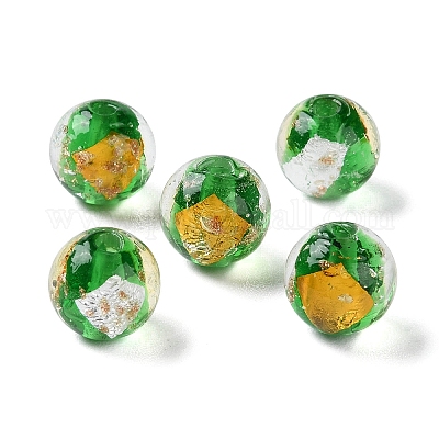 Oro fatti a mano e argento perle MURANO&nbsp;GLAA-G107-07B-03-1