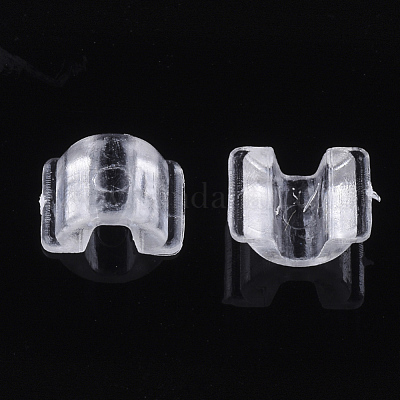S Clips Connectors Rubber Band Plastic for DIY Bracelet Making Clear 400Pcs  
