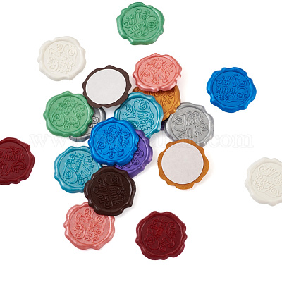 Wholesale 20Pcs 10 Colors Adhesive Wax Seal Stickers 
