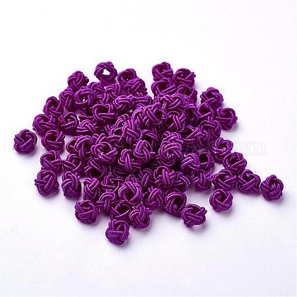 Polyester Weave Beads WOVE-N002-66-1