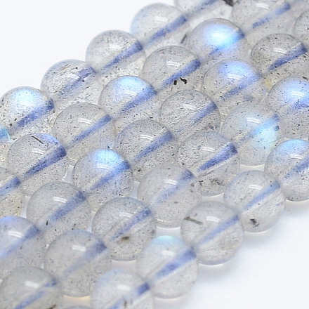 Chapelets de perles en labradorite naturelle  G-J373-14-5mm-1