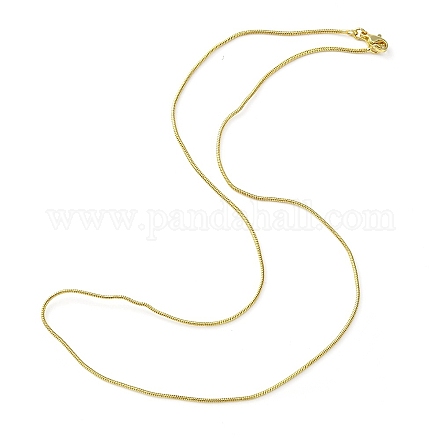 Collier chaîne serpent rond en laiton pour femme MAK-YW0001-07-1
