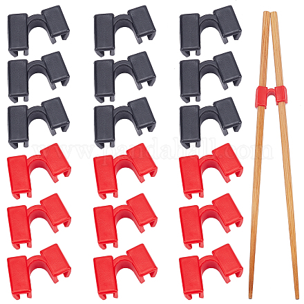 GORGECRAFT 20 Pieces Chopstick Helper Reusable Training Chopsticks Plastic Connector for Many Age Beginner Trainers Learner Tableware Accessories KY-GF0001-23-1
