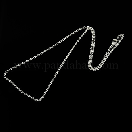 Iron Cable Chain Necklace Making AJEW-PH00596-03-AB-1