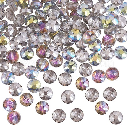 120 pezzo di perle di vetro trasparente elettrolitico JX319A-1