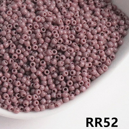 Undurchsichtige 6/0 Glas-Saatperlen&nbsp;SEED-I013-4mm-RR52-1