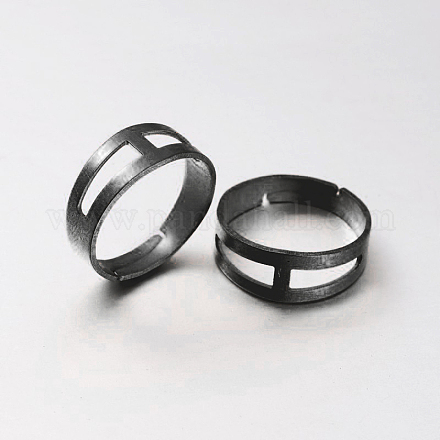 DIY Jewelry Adjustable Brass Finger Rings Components KK-M124-B-RS-1