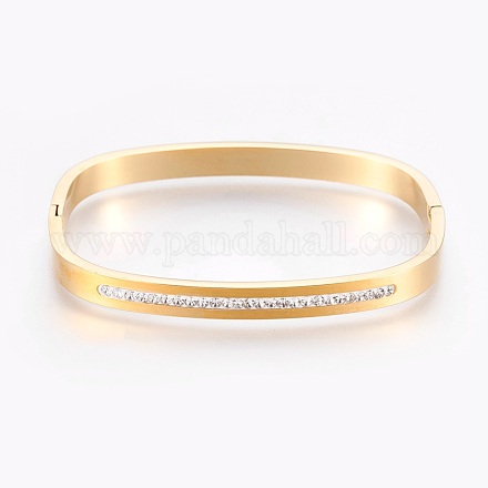 304 Stainless Steel Bangles BJEW-G605-12G-1