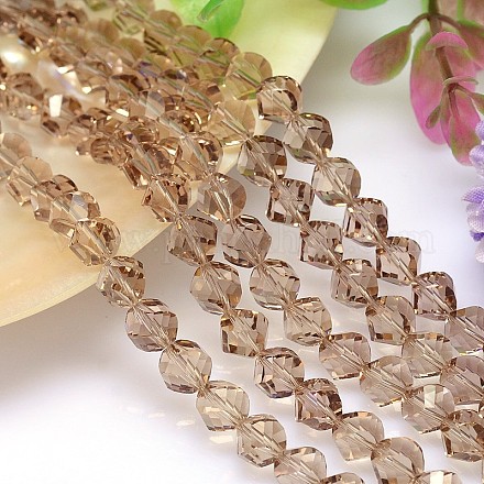 Faceted Polyhedron Imitation Austrian Crystal Bead Strands G-M183-6mm-29A-1
