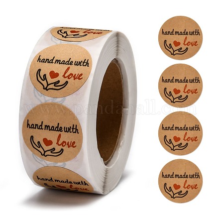 Handmade with Love Stickers DIY-G025-H01-1