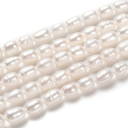 Brins de perles de culture d'eau douce naturelles PEAR-J005-62-1