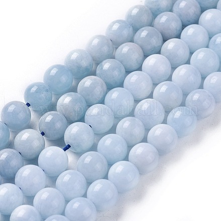Chapelets de perles en aigue-marine naturelle G-F641-02-C-1