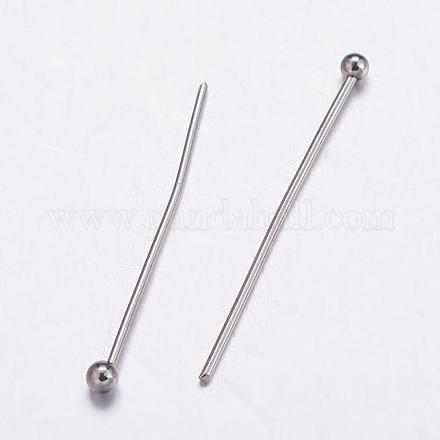 304 Stainless Steel Ball Head Pins STAS-K146-045-25x0.6mm-1