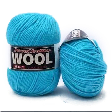 Hilo de poliéster y lana para gorro de suéter YCOR-PW0001-003A-03-1