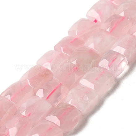 Fili di perline quarzo roso  naturale  G-C109-A19-02-1