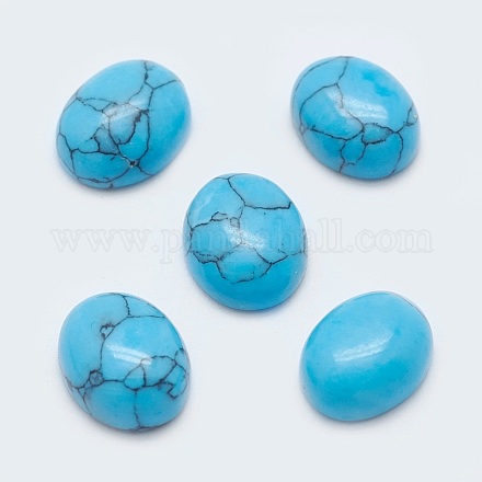 Synthetic Turquoise Cabochons G-G759-Z11-1