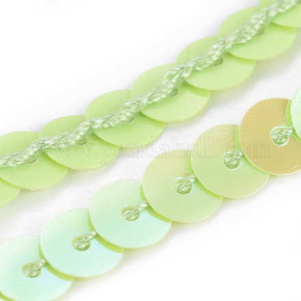 Rollos de cadena de lentejuelas / paillette de plástico PVC-WH0005-01C-1