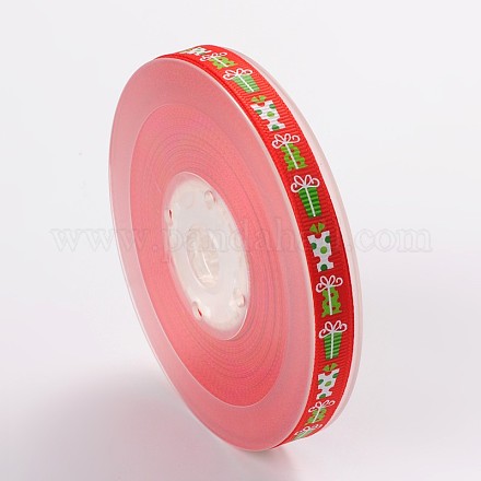 Weihnachten Thema Polyesterbänder SRIB-L031-009-01-1