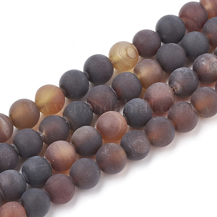 Chapelets de perles d'agate naturelle G-T106-024-1
